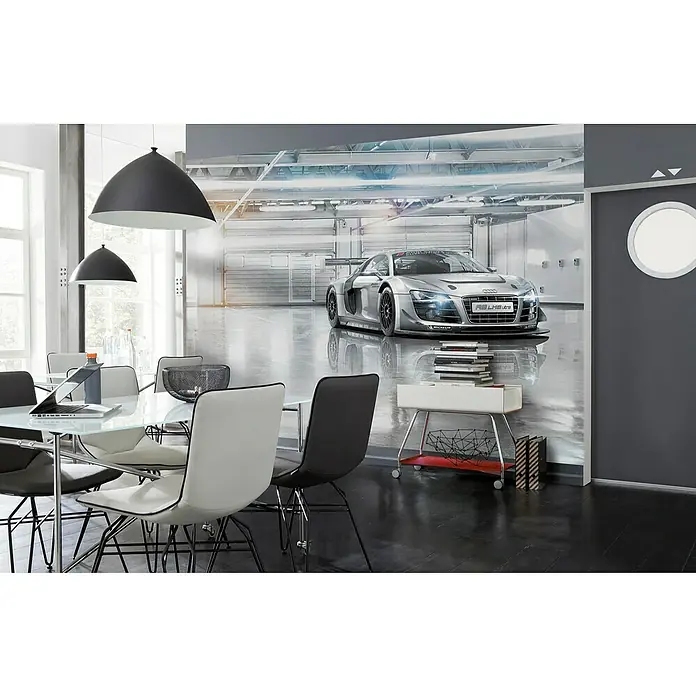 Komar Fototapete Audi R8 - 8 -tlg., B x H: 368 x 254 cm, Papier - Stimmungsaufnahme