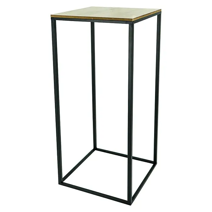 Beistelltisch - L x B x H: 30 x 30 x 70 cm, Metall - Diagonale Ansicht