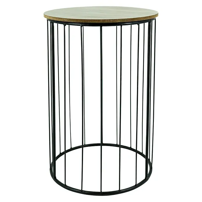 Beistelltisch - Ø x H: 25 x 60 cm, Metall - Vorderansicht