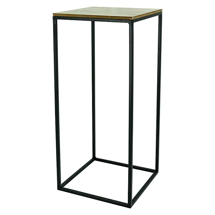 Beistelltisch - L x B x H: 20 x 20 x 50 cm, Metall - Diagonale Ansicht