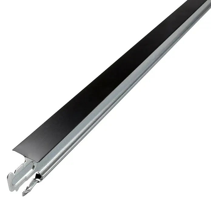THU Ceiling Solutions Perfil secundario T24 - 1,2 m x 24 mm x 38 mm, Acero, Negro - Primer plano