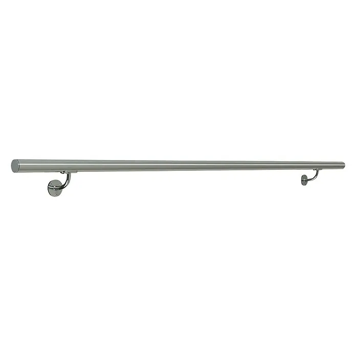 Fontanot Railing Juego de pasamanos Inox20 Satin - Acero, Gris metálico, Largo: 200 cm - Vista angular