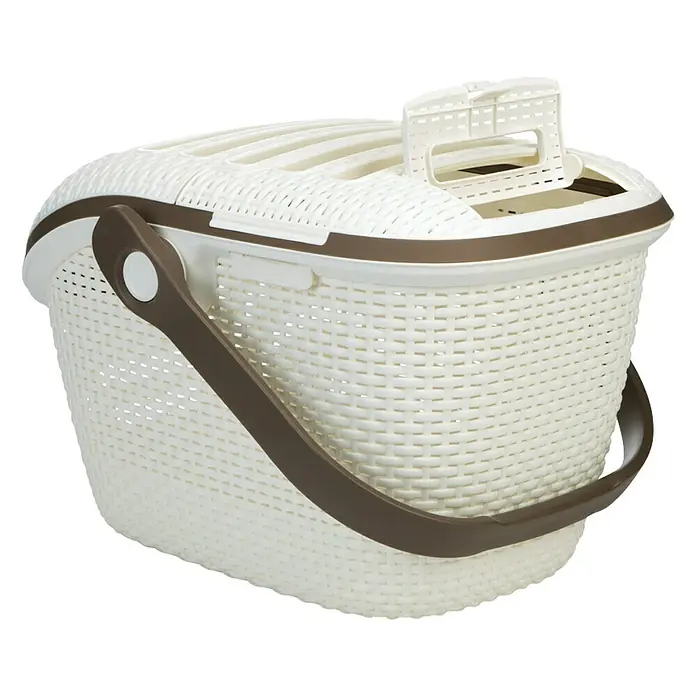 Curver Transportbox - 51 x 38 x 33 cm, Kunststof, Wit - Diagonaal zicht