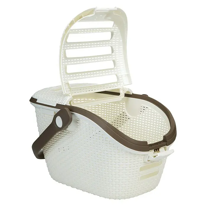Curver Transportbox - 51 x 38 x 33 cm, Kunststof, Wit - Diagonaal zicht