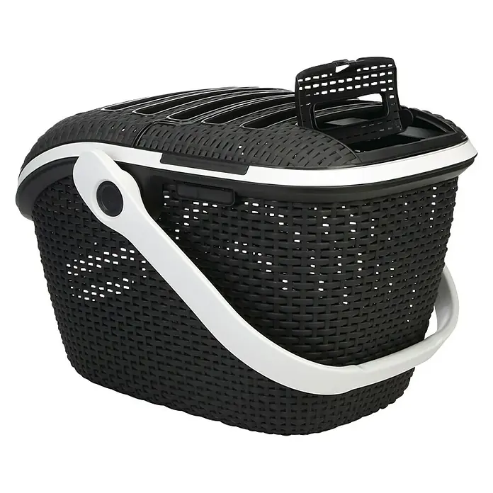 Curver Transportbox - 51 x 38 x 33 cm, Kunststof, Antraciet - Diagonaal zicht