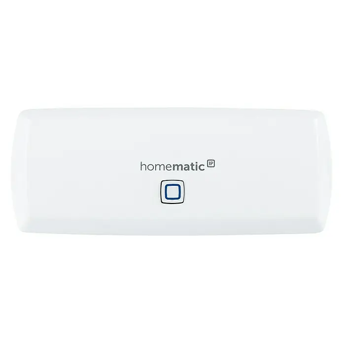 Homematic IP Starter-Set HmIP-SK12 Raumklima WLAN - 1 x WLAN Access Point, 1 x Heizkörperthermostat, 1 x Fenster- und Türkontakt, 4 x Batterie, Montagematerial - Vorderansicht