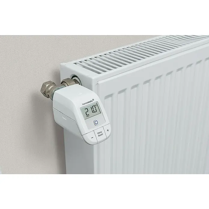 Homematic IP Starter-Set HmIP-SK12 Raumklima WLAN - 1 x WLAN Access Point, 1 x Heizkörperthermostat, 1 x Fenster- und Türkontakt, 4 x Batterie, Montagematerial - Stimmungsaufnahme