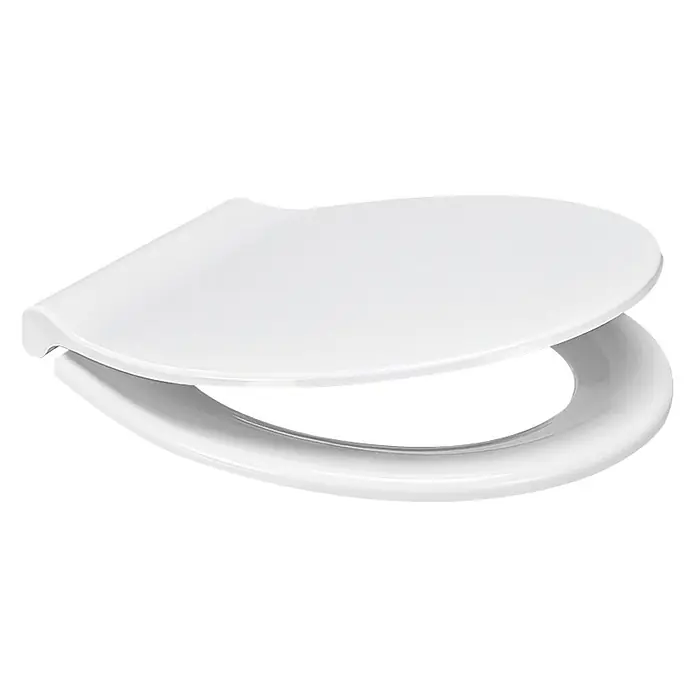 Camargue WC-Sitz Metz - Mit Absenkautomatik, Duroplast, Weiß - Diagonale Ansicht