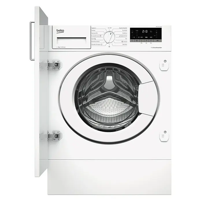 Beko Lavadora WITV8712XW0R - 8 kg, Número de programas de lavado: 15 ud., Potencia máx.: 2.200 W - Vista frontal