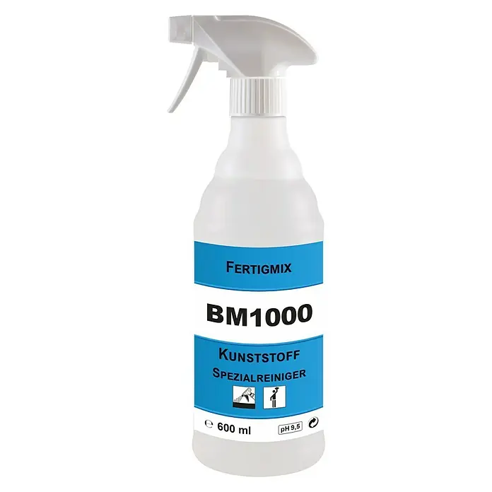 BAUHAUS BM1000 Spezialreiniger Kunststoff / Whiteboards - 600 ml, Flasche mit Sprühkopf - Vorderansicht