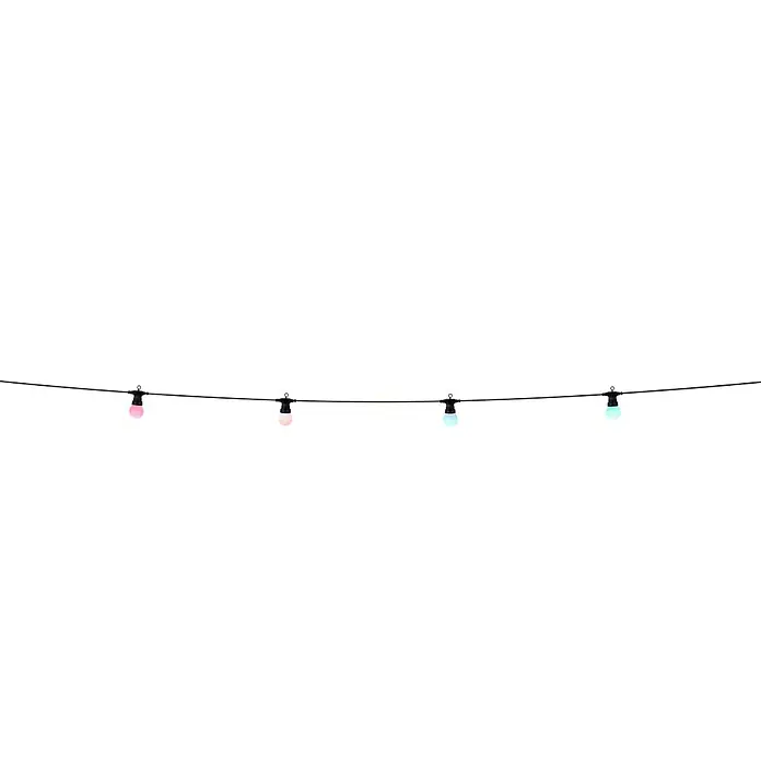 Globo LED-Party-Lichterkette NIRVANA - Außen, 10-flammig, Kabellänge: 4,5 m, Lichtfarbe: Mehrfarbig - Detailaufnahme