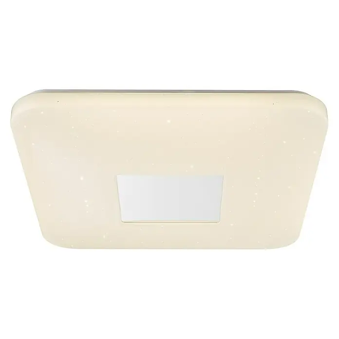 Globo LED-Deckenleuchte Turkana - 24 W, L x B x H: 43,5 x 43,5 x 6,5 cm, Weiß, Warmweiß - Diagonale Ansicht