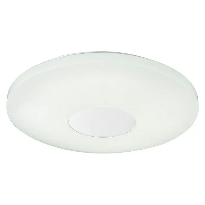 Globo LED-Deckenleuchte Turkana - 24 W, L x B x H: 44 x 44 x 7 cm, Weiß, Warmweiß - Diagonale Ansicht