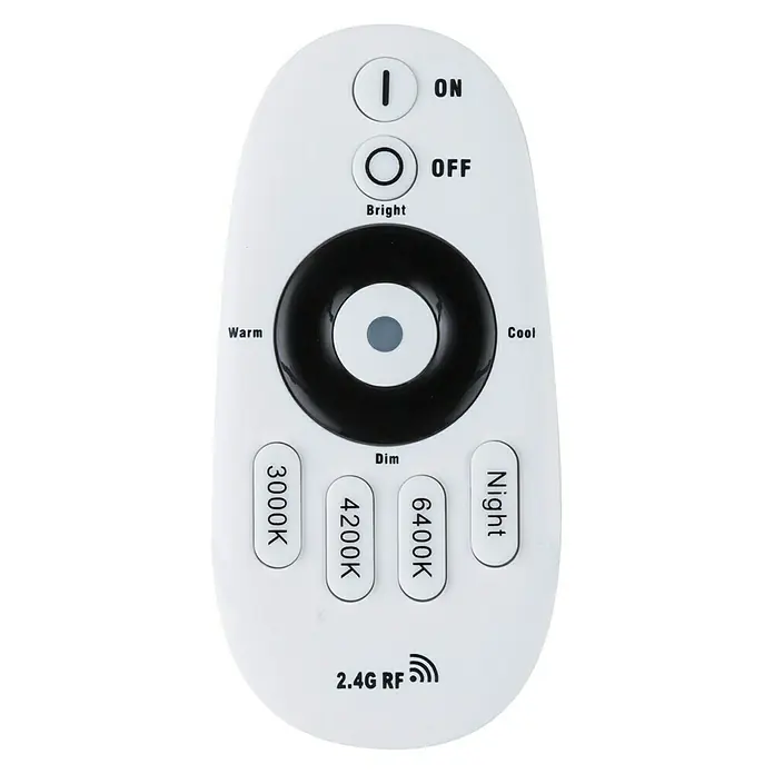 Globo LED-Deckenleuchte Turkana - 24 W, L x B x H: 44 x 44 x 7 cm, Weiß, Warmweiß - Draufsicht