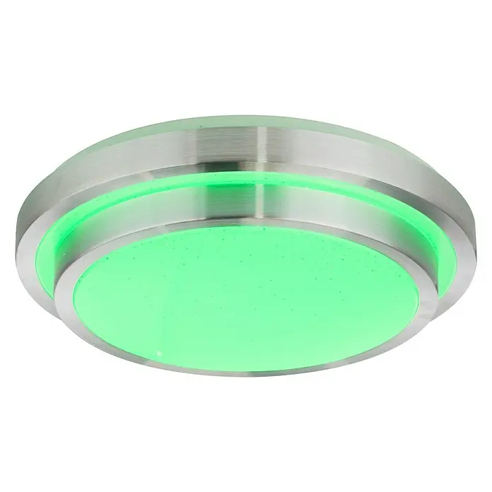 Globo LED-Deckenleuchte rund - 24 W, Ø x H: 410 mm x 10,5 cm, Mehrfarbig - Diagonale Ansicht
