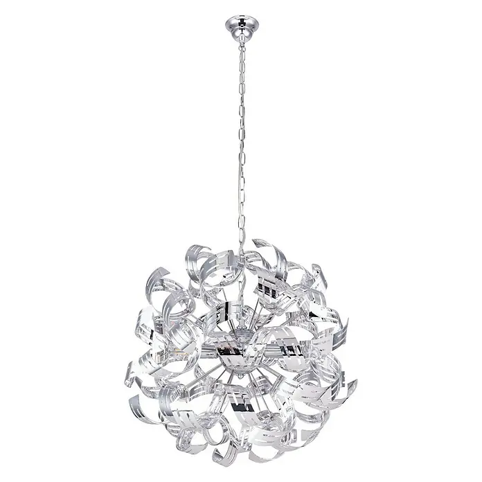Globo Pendelleuchte FALLA - Ø x H: 500 mm x 125 cm - Diagonale Ansicht