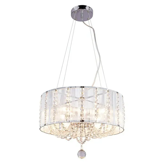 Globo Pendelleuchte WALLA - Ø x H: 400 mm x 130 cm - Diagonale Ansicht
