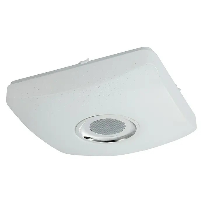 Globo LED-Deckenleuchte - 18 W, L x B x H: 36,5 x 36,5 x 9 cm, Warmweiß - Diagonale Ansicht