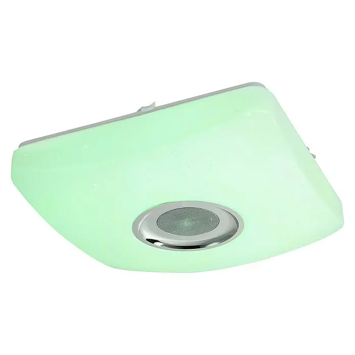 Globo LED-Deckenleuchte - 18 W, L x B x H: 36,5 x 36,5 x 9 cm, Warmweiß - Diagonale Ansicht