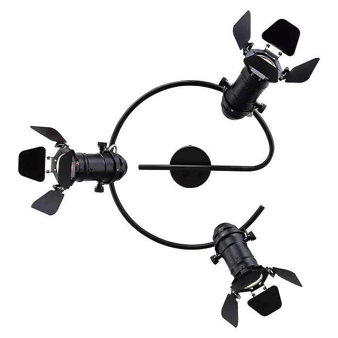 Globo Deckenstrahler - 150 W, Schwarz, GU10 - Ansicht von unten