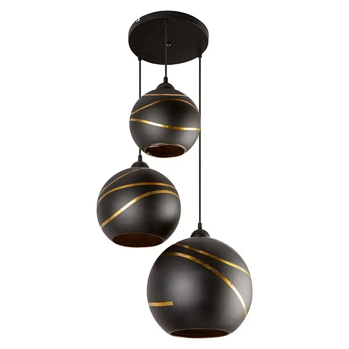 Globo Pendelleuchte LOMMY - Höhe: 120 cm - Diagonale Ansicht