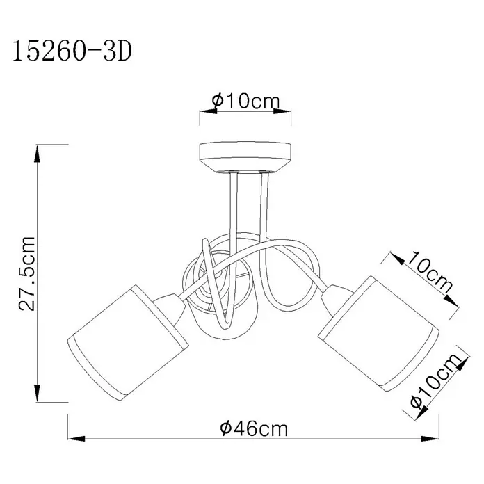 Globo Deckenleuchte - 75 W, E14