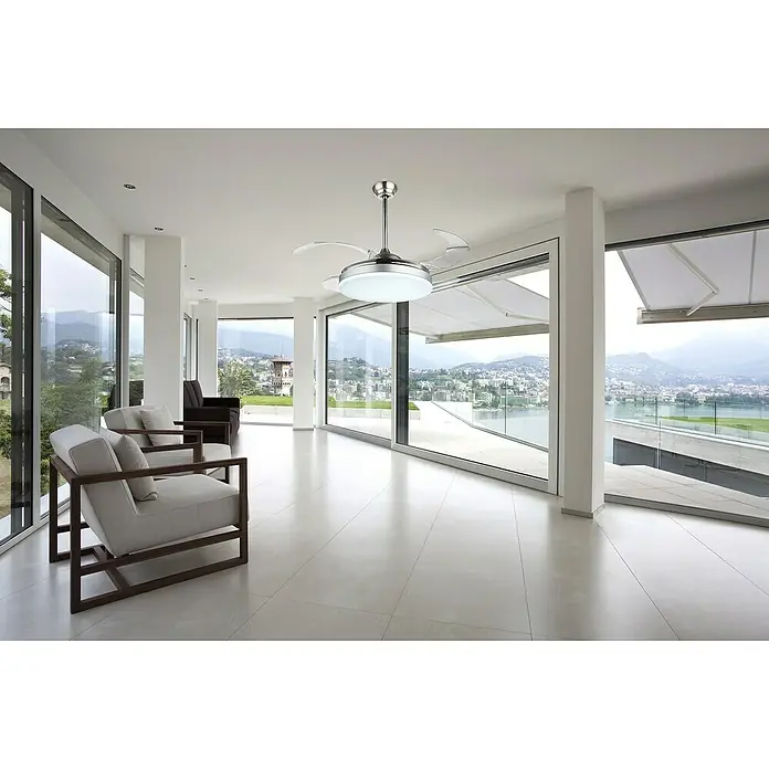 Globo Deckenventilator CABRERA - Weiß, Ø x H: 100 x 62,5 cm - Stimmungsaufnahme