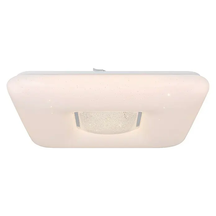 Globo LED-Deckenleuchte Trystan - L x B x H: 43 x 43 x 8 cm - Diagonale Ansicht