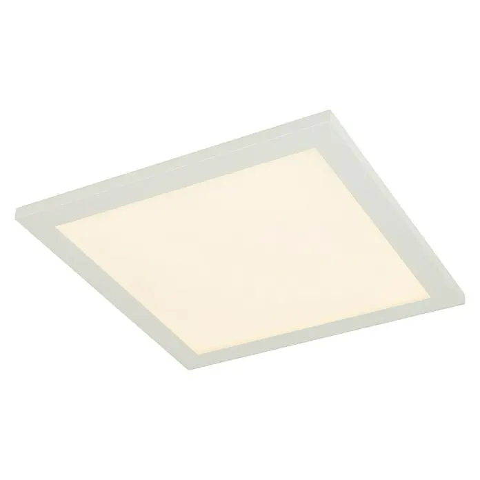 Globo LED-Deckenleuchte Rosi - 18 W, L x B x H: 30 x 30 x 5,5 cm, Warmweiß - Diagonale Ansicht