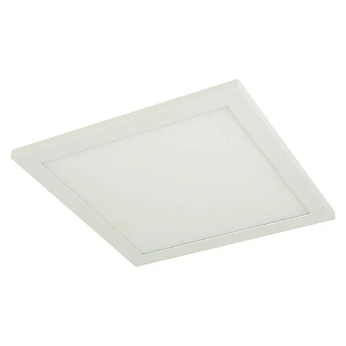Globo LED-Deckenleuchte Rosi - 18 W, L x B x H: 30 x 30 x 5,5 cm, Warmweiß - Diagonale Ansicht
