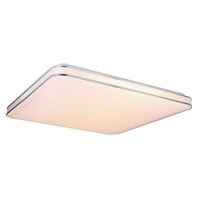Globo LED-Deckenleuchte LASSY - 48 W, L x B x H: 49,5 x 49,5 x 8 cm, Warmweiß - Diagonale Ansicht