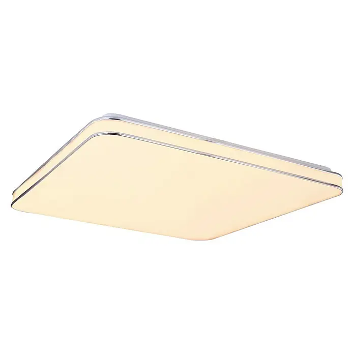 Globo LED-Deckenleuchte LASSY - 48 W, L x B x H: 49,5 x 49,5 x 8 cm, Warmweiß - Diagonale Ansicht