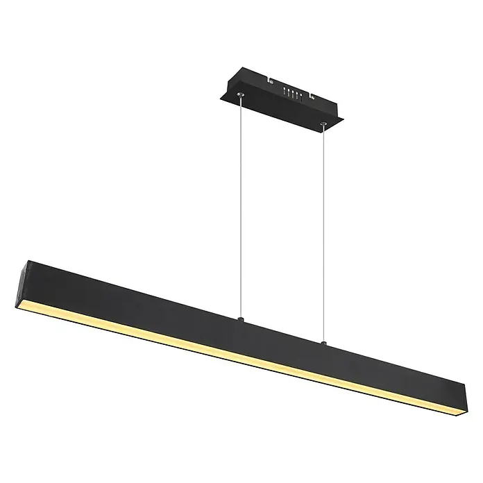 Globo LED-Pendelleuchte VERENA - L x B x H: 121 x 8 x 120 cm - Diagonale Ansicht
