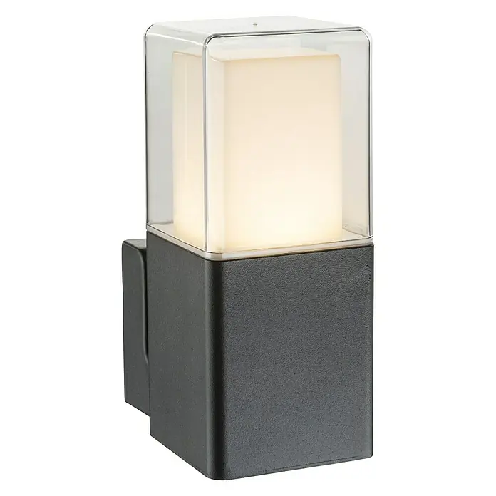 Globo LED-Außenwandleuchte DALIA - 1-flammig, 12 W, Warmweiß, IP44 - Diagonale Ansicht