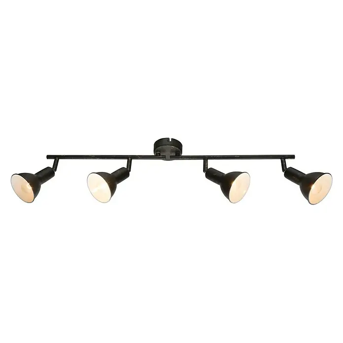 Globo Deckenstrahler NAMUS - 40 W, L x B x H: 69 x 15 x 19,5 cm, E14 - Diagonale Ansicht