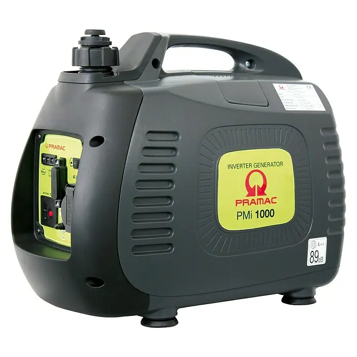 Pramac Generador Inverter PMI 1000 - 900 W, Volumen del depósito: 2,1 l - Vista angular