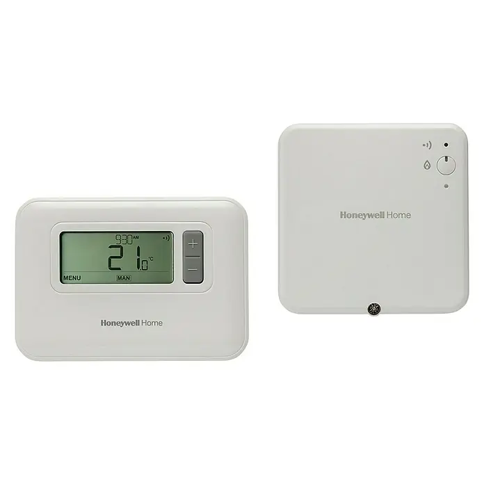 Honeywell Termostato inalámbrico Y3C710RFEU - Tensión: 230 V, Blanco - Vista frontal