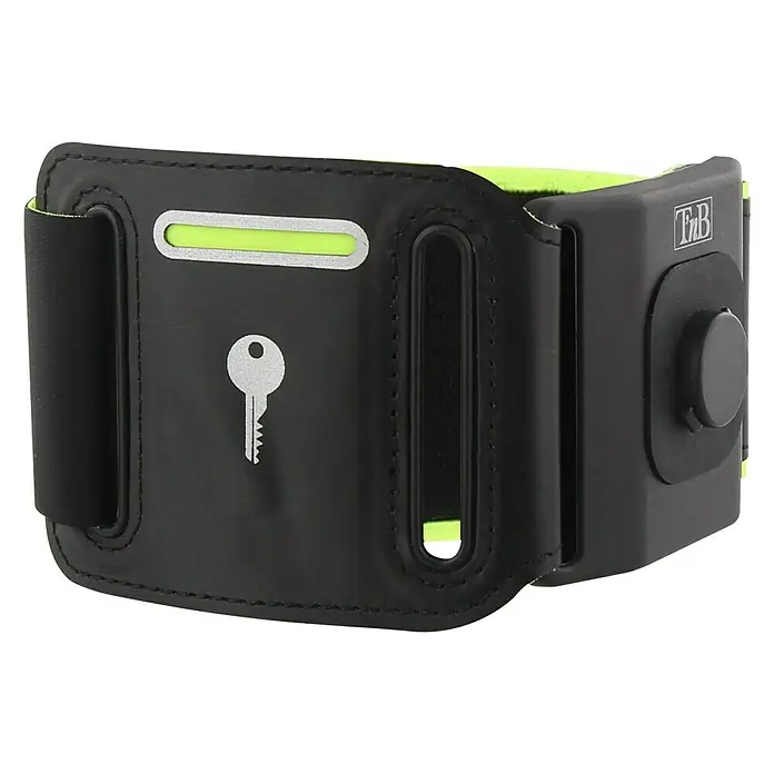 T'nB Brazalete - Elastán, Negro/Verde - Vista angular