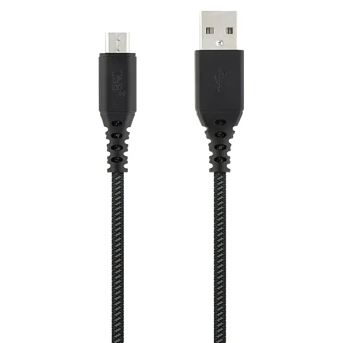 T'nB Cable de carga USB - Negro, Clavija USB A, 1,5 m - Vista descendente