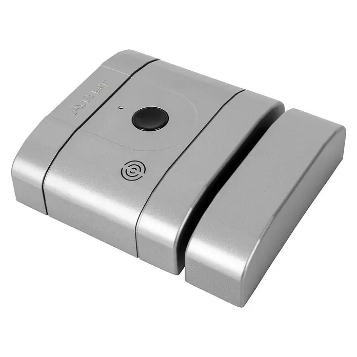 AYR Cerradura electrónica int-LOCK BT - L x An x Al: 145 x 121 x 36 mm, Bluetooth, Cromo - Vista angular