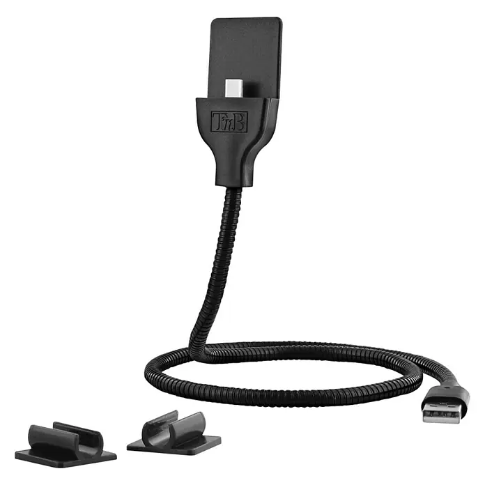 T'nB Cable USB - Largo: 60 cm, Conexión USB-C - Vista angular