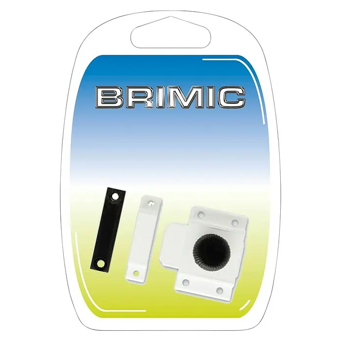 Micel Brimic Pestillo deslizante ruleta 6825 - L x An: 22 x 39,5 mm, Aluminio, Plateado - Vista frontal