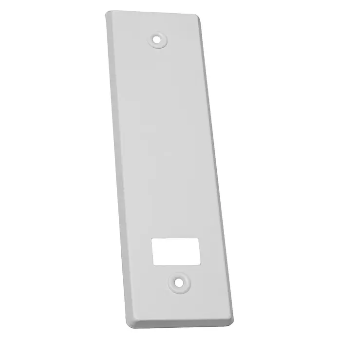 Micel Embellecedor PR6 - L x An: 223 x 65 mm, Aluminio, Blanco - Vista angular