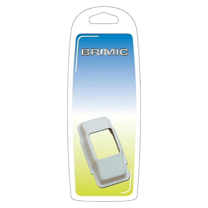 Micel Embellecedor PR12 - L x An: 72 x 40 mm, Acero, Blanco - Vista frontal