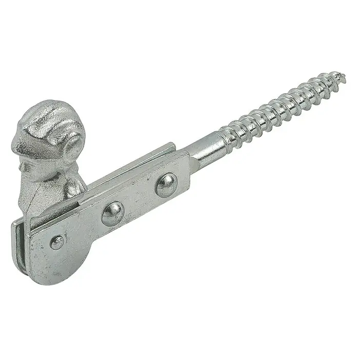 Stabilit Fensterladen-Feststeller - Ø x L: 9 cm x 129 mm, Verzinkt - Diagonale Ansicht