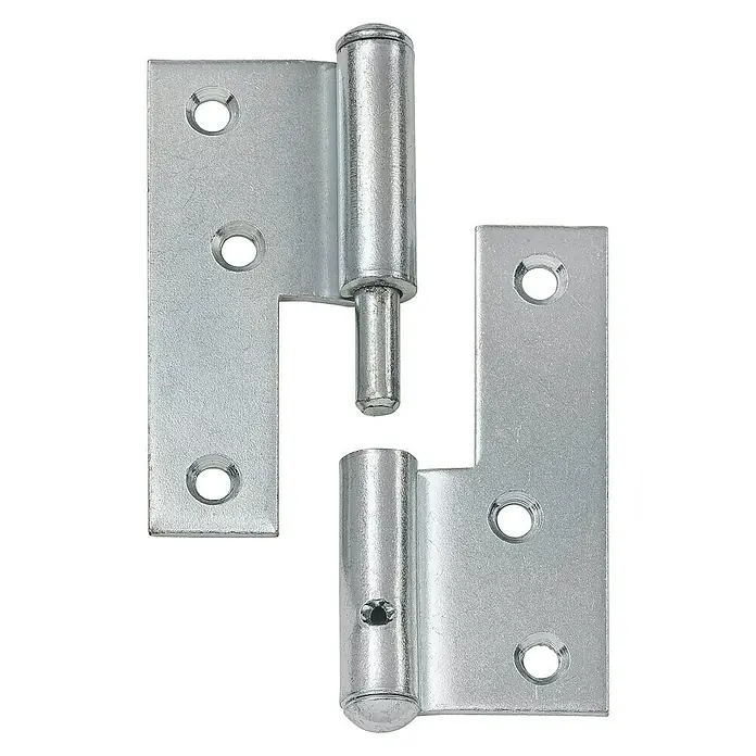 Stabilit Aushebescharnier - B x H: 65 x 80 mm, Stärke: 1,8 mm, Verzinkt, Links - Vorderansicht