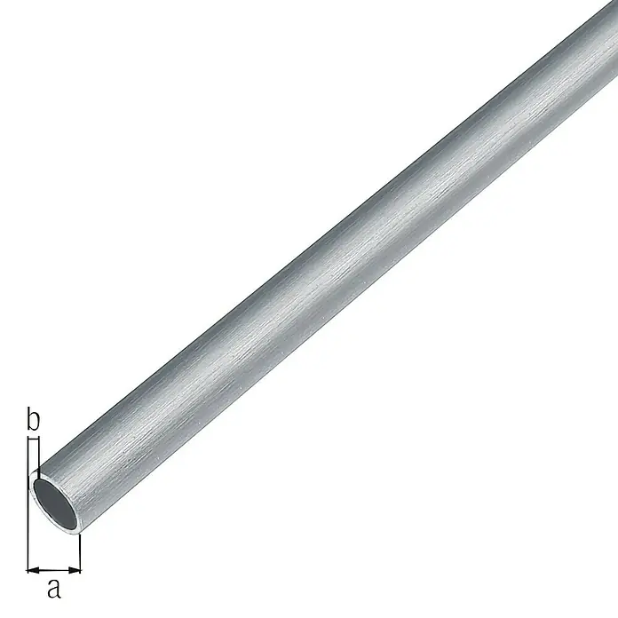 GAH Alberts Tubo redondo - Ø x L: 15 x 2.000 mm, Acero inoxidable - Vista angular