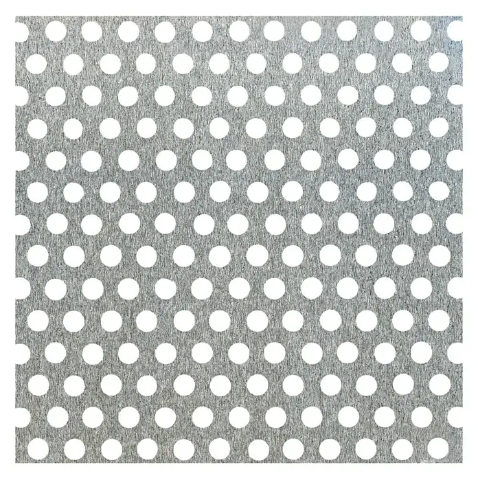 GAH Alberts Chapa perforada de círculos - 120 x 1.000 mm, Espesor: 0,8 mm, Aluminio - Vista frontal