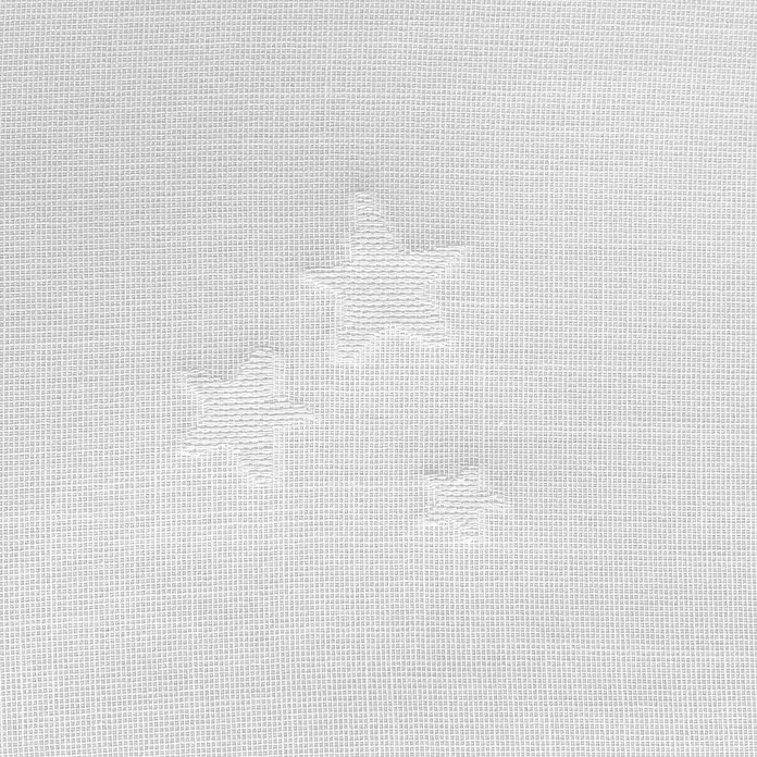 Visillo para ventana - 140 x 270 cm, 100% poliéster, Blanco/gris - Primer plano