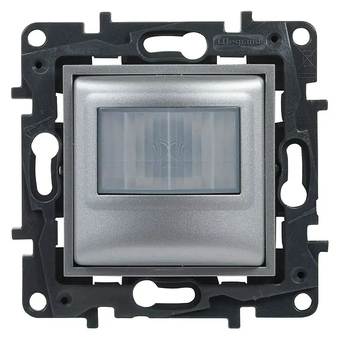 Legrand Niloé Step Sensor de movimiento - Aluminio, Alcance: 8 m - Vista frontal